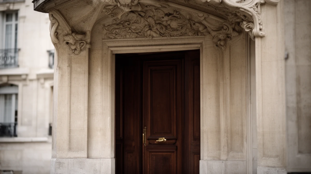 Entrée d'un immeuble d'habitation