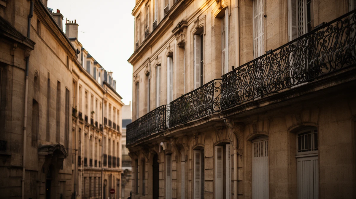 Rue résidentielle à Bordeaux