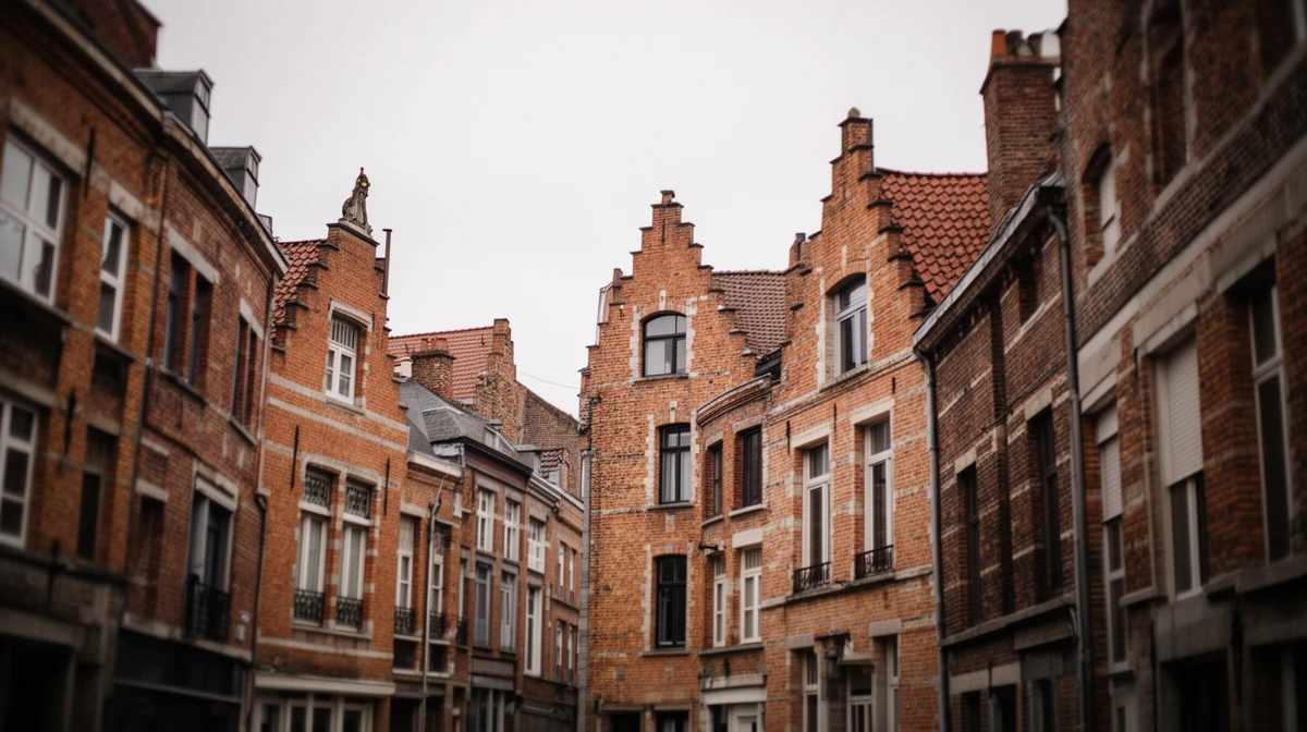 Rue résidentielle à Lille