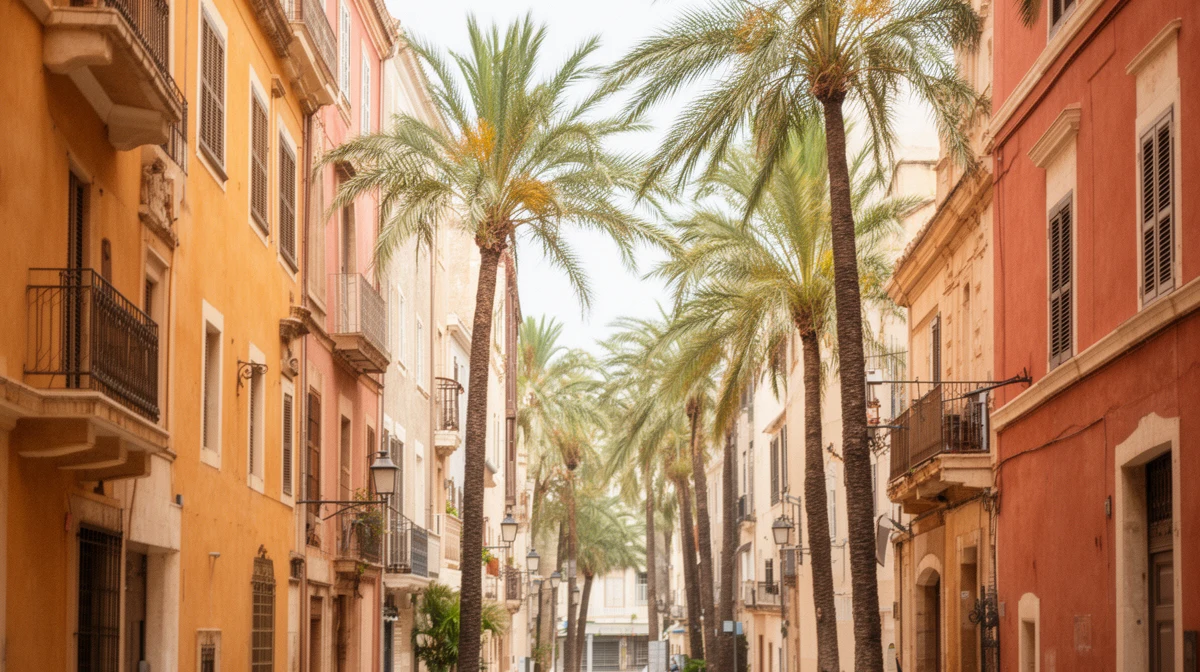 Rue résidentielle à Nice