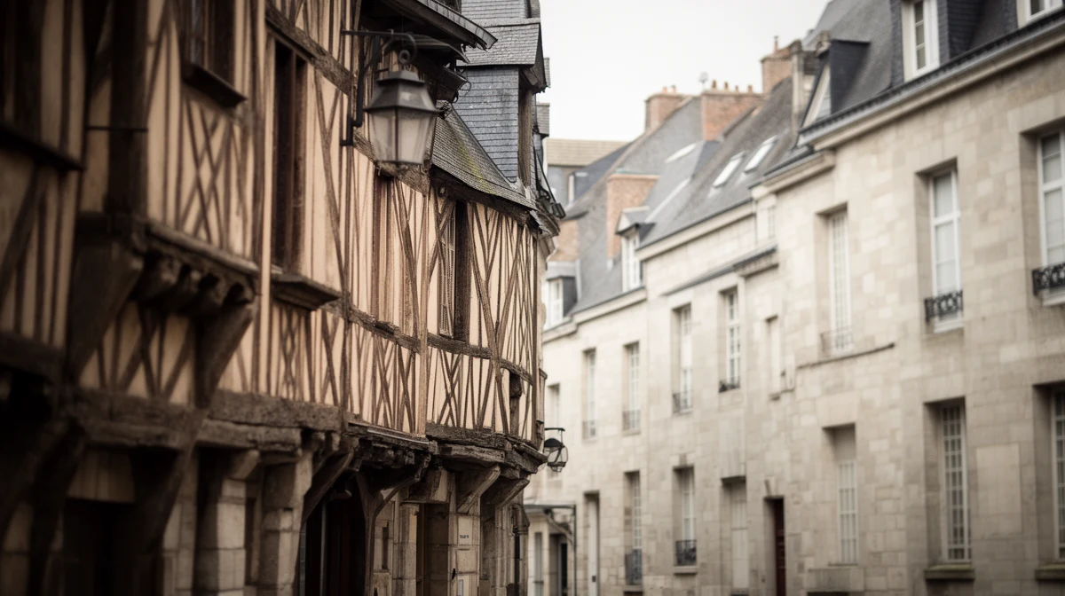 Rue résidentielle à Rennes