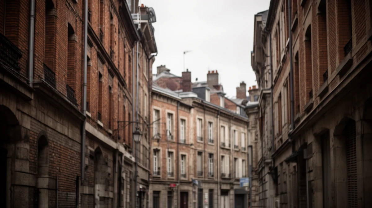 Rue résidentielle à Saint-Étienne